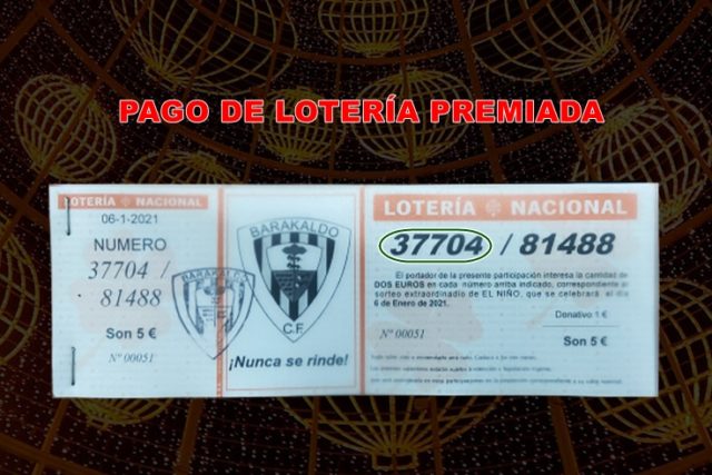 Lotería-Navidad Baraka PREMIADA