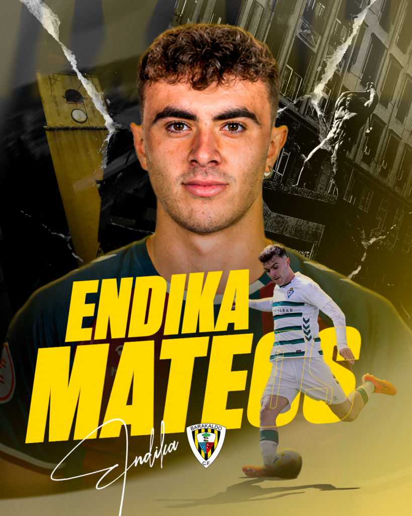 Endika Mateos, nuevo jugador para la banda del Barakaldo CF