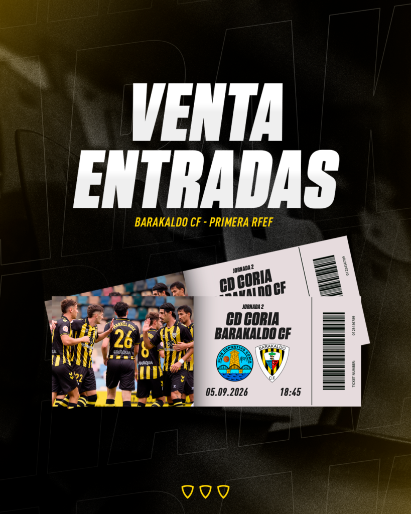 Entradas para el primer desplazamiento liguero ante el CD Coria